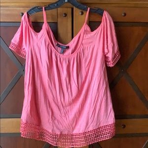 White House Black Market Pink Top